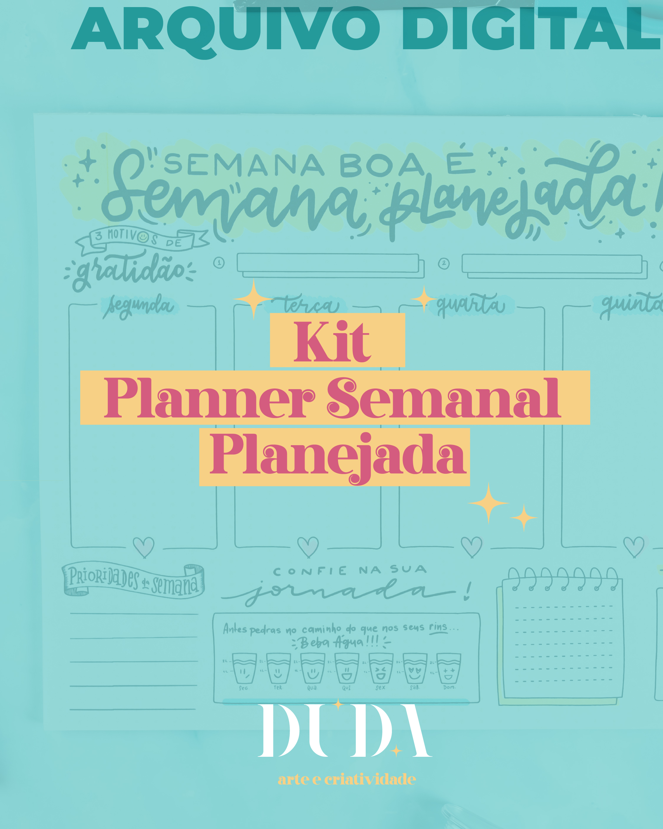 Kit Planner Semanal Planejada - Imagem 1